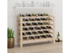 vidaXL Weinregal 109,5x30x82 cm Massivholz Kiefer