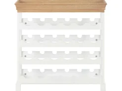 vidaXL Weinschrank Weiß 70 x 22,5 x 70,5 cm MDF* Flaschenregale