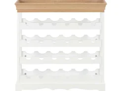 vidaXL Weinschrank Weiß 70 x 22,5 x 70,5 cm MDF* Flaschenregale