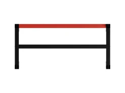 vidaXL Werkbankgestell Metall 120x57x79 cm Schwarz und Rot