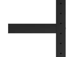 vidaXL Werkbankgestell Metall 120x57x79 cm Schwarz und Rot