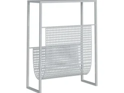 vidaXL Zeitschriftenständer Silbern 35x15x45 cm Stahl* Garderoben