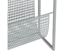 vidaXL Zeitschriftenständer Silbern 35x15x45 cm Stahl* Garderoben
