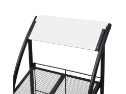 vidaXL Zeitschriftenständer 47 x 40 x 134 cm Schwarz und Weiß A4* Bücherregale|Garderoben