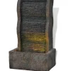 vidaXL Zimmerbrunnen mit LED-Licht Polyresin 28,5 x 20,5 x 49,5 cm
