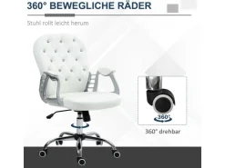 Vinsetto Bürostuhl Ergonomisch für Home Office 59 x 60 x 103 cm