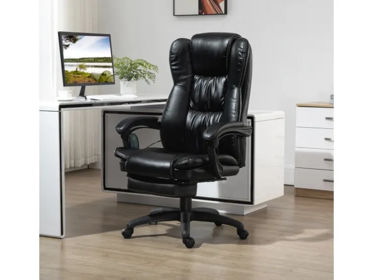 Vinsetto Bürostuhl mit Fußstütze Massagefunktion* Stühle|Sessel