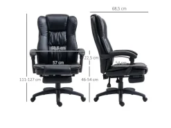 Vinsetto Bürostuhl mit Fußstütze Massagefunktion* Stühle|Sessel