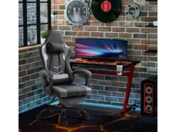 Vinsetto Ergonomischer Gaming Stuhl Höhenverstellbar 62x52x128 cm* Stühle