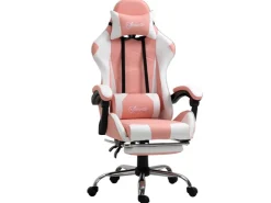 Vinsetto Gamingstuhl mit Kopfstütze 360° Drehbar 64 x 67 x 119-127 cm* Stühle