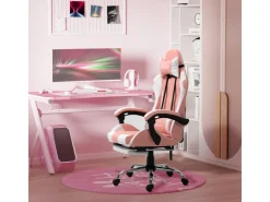 Vinsetto Gamingstuhl mit Kopfstütze 360° Drehbar 64 x 67 x 119-127 cm* Stühle