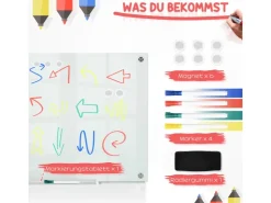 Vinsetto Whiteboard mit 4 Stifte 6 Magnete 1 Schwamm* Stifte