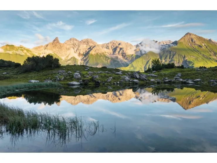 Komar Vlies Fototapete Allgäu Spiegel 450x280 cm* Fototapeten