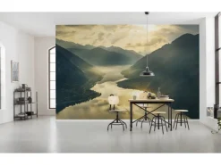 Komar Vlies Fototapete Gold Mountains 400x250 cm
