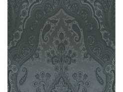 AS-Creation Vliestapete Barock Ornament Glänzend Glatt Schwarz Dunkelgrau FSC®