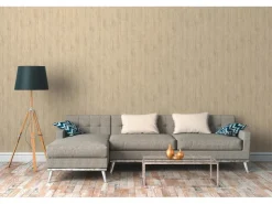 AS-Creation Vliestapete Floral Glänzend Leicht Strukturiert Gelb Beige FSC®