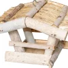 Vogelfutterhaus Reisigdach 19 cm x 24 cm* Vogelbedarf