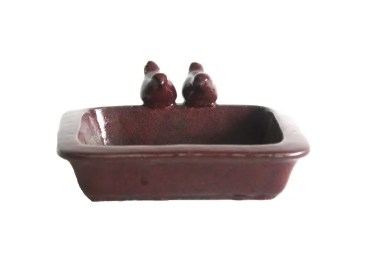 Sunny Garden Vogeltränke 30 cm x 30 cm Rot