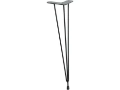 Wagner design yourself Wagner Designfuß Hairpin Leg Retro 12 cm x 12 cm x 40 cm Stahl Schwarz