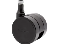 Wagner Drehstuhl-Doppelrolle 5er Set Konkav Ø 5 cm Schwarz* Stifte