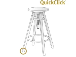 Wagner design yourself Wagner Filzgleiter 12-teilig QuickClick Ultrasoft Slim Ø 25 mm Schwarz-Grau* Sessel