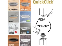 Wagner design yourself Wagner Filzgleiter 12-teilig QuickClick Ultrasoft Slim Ø 25 mm Schwarz-Grau* Sessel