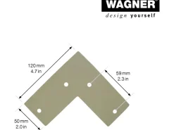Wagner design yourself Wagner Möbelbein Hairpin Länge 400 mm Moss Grey