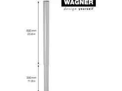 Wagner Möbelbein Telescope Ø 5 cm Justierbar 60 cm - 90 cm