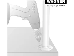 Wagner Regalträger Industrial Pipe Ø 3,25 cm x 12 cm Schwarz* Regale Massivholz