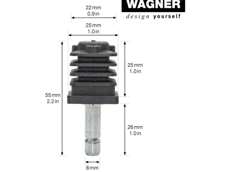 Wagner design yourself Wagner Stift & Vierkanthülse 2 Stück