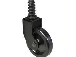 Wagner design yourself Wagner Teewagenrolle mit Stift + Hülse Tragkraft 25 kg Schwarz Ø 50 mm* Kommode|Hocker