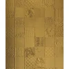 WALLFACE 13926 COLLAGE Luxus Leder Wand-Paneel Verkleidung Tapete Gold 2600 mm x 1000 mm x 3,5 mm 2,60 m2 Gold