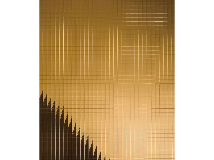 WALLFACE 27375 M-Style Design Platte Wand-paneel Deko selbstklebend Gold 980 mm x 980 mm x 1,2 mm 0,96 m2 Gold* Mosaik