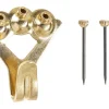 Wandhaken Vermessingt mit Stift Gr. 4 3 Stück* Stifte