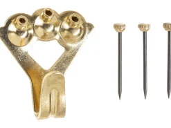 Wandhaken Vermessingt mit Stift Gr. 4 3 Stück* Stifte