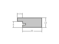 WANDStyle Bilderrahmen H750 aus Massivholz in 40 x 60 cm im Stil Landhaus* Bilderrahmen