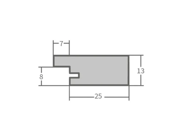 WANDStyle Bilderrahmen H750 aus Massivholz in 40 x 60 cm im Stil Landhaus* Bilderrahmen