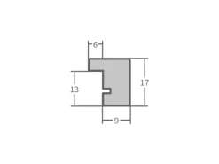 WANDStyle Bilderrahmen H950 aus Massivholz in -Optik 40 x 50 cm im Stil Modern