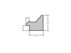 WANDStyle Bilderrahmen H182 aus Massivholz in Braun 15 x 20 cm im Stil Antik* Bilderrahmen