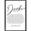 WANDStyle Gerahmtes Poster Danke Mama 30 x 45 cm Geschenkidee für Eine Person