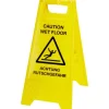 Warnschild "Achtung Rutschgefahr" Gelb
