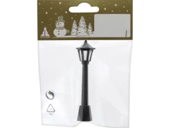 Weihnachts-Deko Laterne aus Kunststoff Ø 1,5 cm x 8 cm Schwarz* Bastelzubehör|Laternen