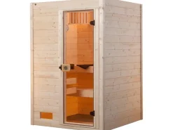 Weka Massivholzsauna Valida 1 Sparset 4,5 kW OS Glastür* Sitzbänke
