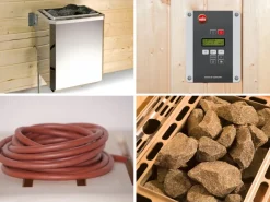 Weka Massivholzsauna Valida 1 Sparset 4,5 kW OS Glastür* Sitzbänke