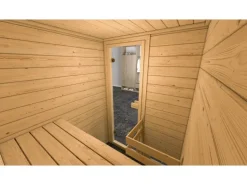 Weka Massivholzsauna Valida 1 o. Ofen Glastür* Sitzbänke