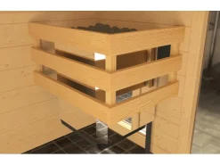 Weka Massivholzsauna Valida 1 o. Ofen Glastür* Sitzbänke