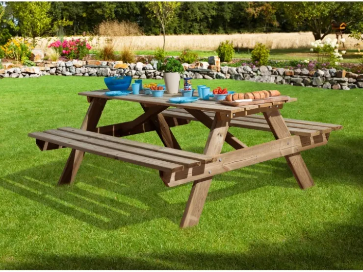 Weka Sitzbank Garnitur Feststehend 181 cm x 63 cm