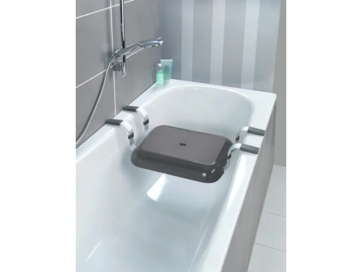 Wenko Badewannensitz Secura Premium Polypropylen 74 x 15.5 x 36 cm Anthrazit