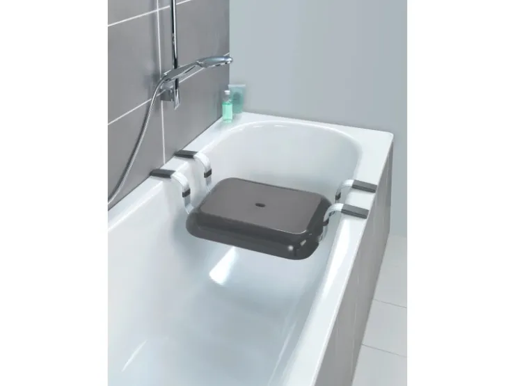 Wenko Badewannensitz Secura Premium Polypropylen 74 x 15.5 x 36 cm Anthrazit