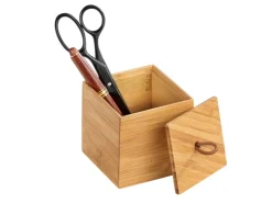 Wenko Bambus Box Terra S mit Deckel 0.45 l Bambus 9 x 9 x 9 cm natur* Stifte
